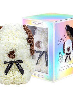 NEW Always and Forever Artificial Flower Puppy NEW in gift box  Collectible gift